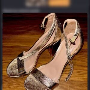 A New Day Shimmering Gold Heels